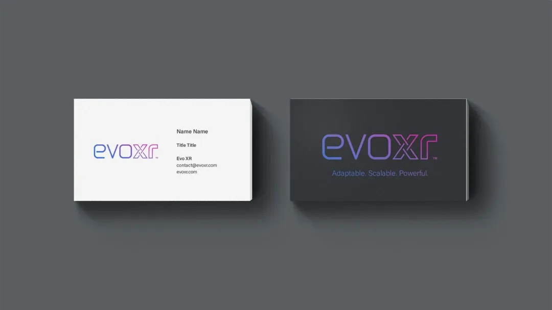Evo XR business card mockup
