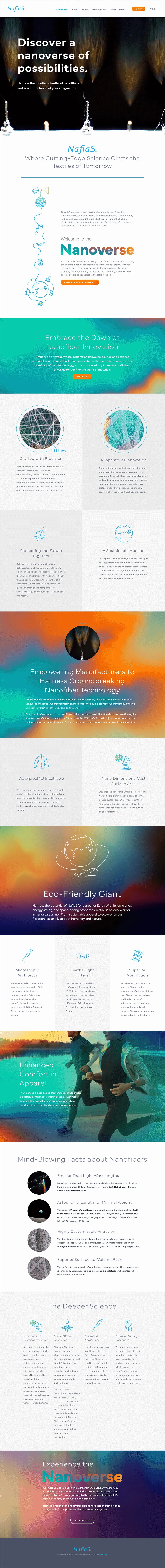 NafiaS® new site — hero section