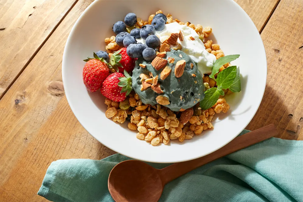 Tabérumo spirulina food photography