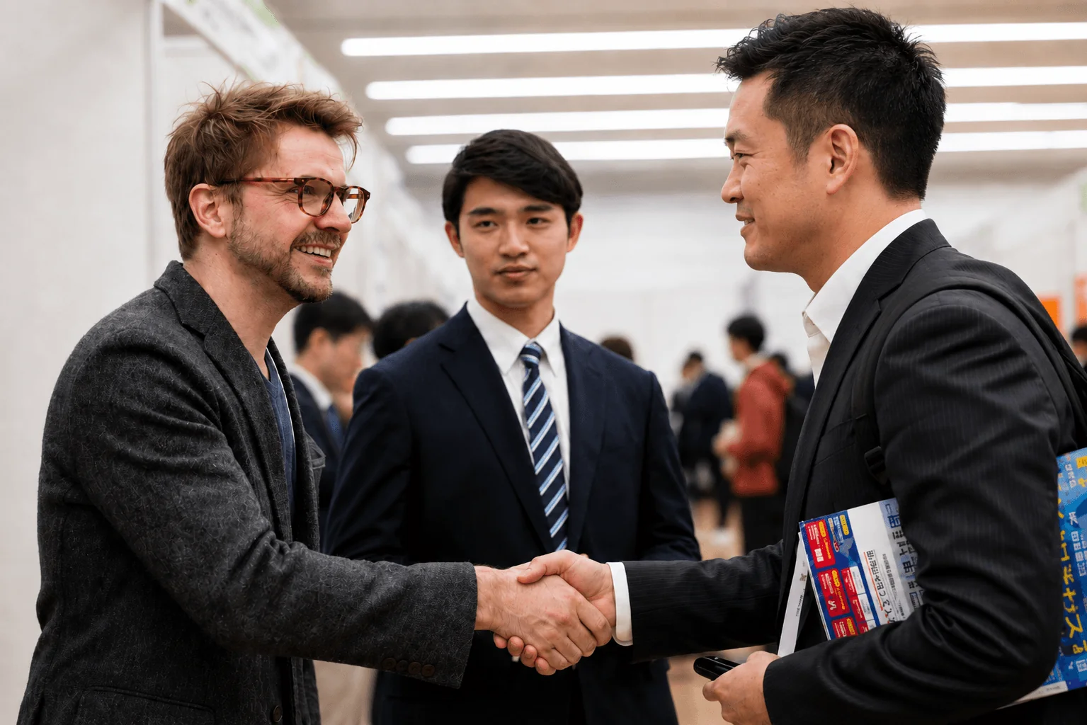 Remark connecting with a Japanese client at a conference